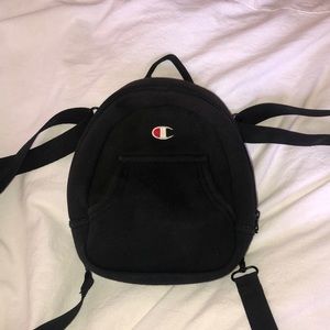 Champion mini black backpack
